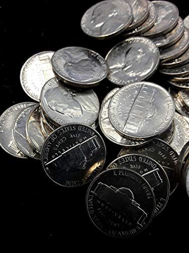 1959 D Пълна ролка (40 монети) Jefferson Nickels - Скъпоценен камък БУ - Оригинал - Диамант, Без лечение - Мента