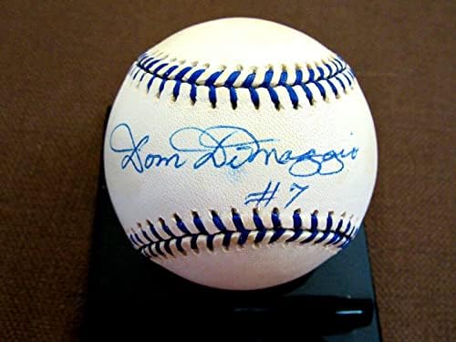 Къща Ди Маджо 7 Бостън Ред Сокс Подписано Автограф Джо Ди Маджо Oal Baseball Jsa - Бейзболни топки с автографи