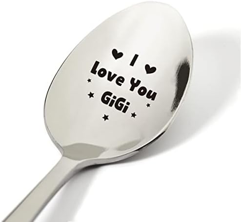 Най-добрите идеи за подаръци Gigi, Подарък от неръждаема Стомана с надпис обичам Те, Лъжица Gigi, Новост, Подаръци