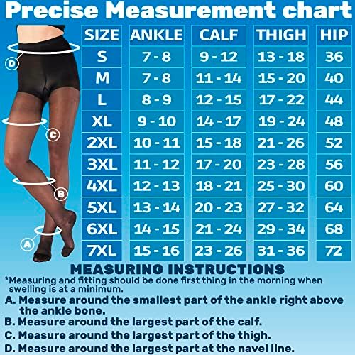 Прозрачни чорапогащи с компресия класификация на абсолютна ПОДКРЕПА от 15-20 мм hg.календар. - Произведено в