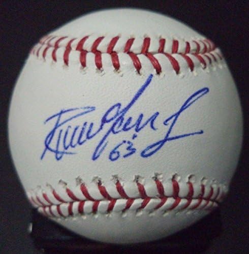 Али Solis Падрес / rays Mexico Подписаха бейзболни топки Romlb с автограф W / coa - Бейзболни топки с автографи