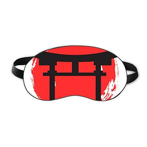 Синтоистский храм Япония Torii Sleep Eye Shield Мека Нощна Превръзка На Очите на Сивата чанта за Носене