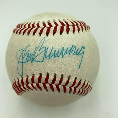 Джим Баннинг Подписа Автограф на Официалната лига Бейзбол - Бейзболни топки с Автографи