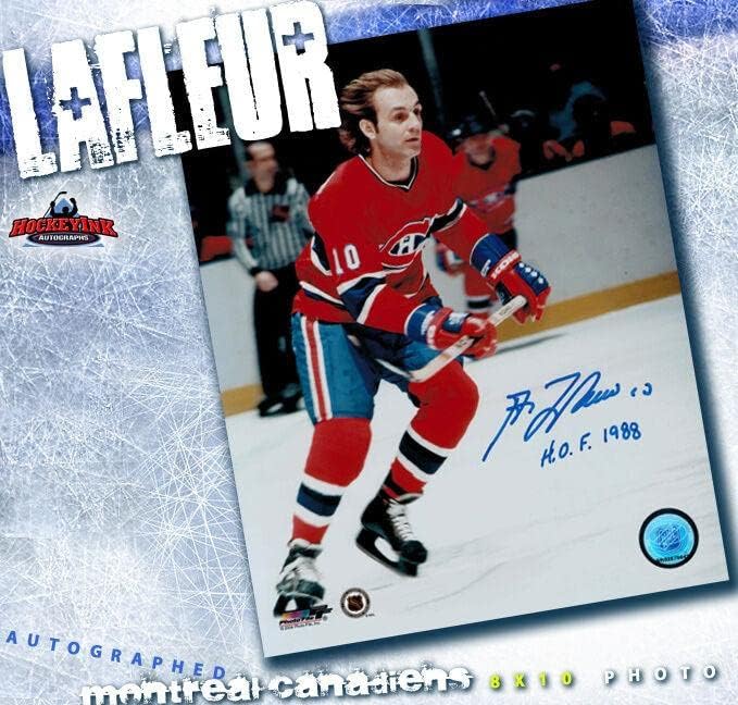 ГАЙ ЛАФЛЕР ПОДПИСА Снимка Монреал Канадиенс 8X10 -70156 - Снимки на НХЛ с автограф