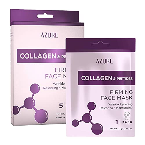 Маска за лице AZURE Collagen & Peptides Lifting Sheet - Лечебното, разглаживающая и Хидратиращи Маска За лице